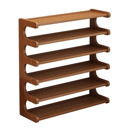 Wooden Shoe Storage Shelves