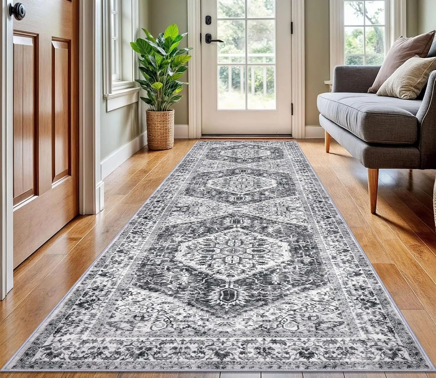 Vintage Persian Runner Rug,
