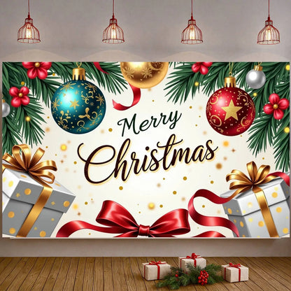 Christmas Decor Door Cover