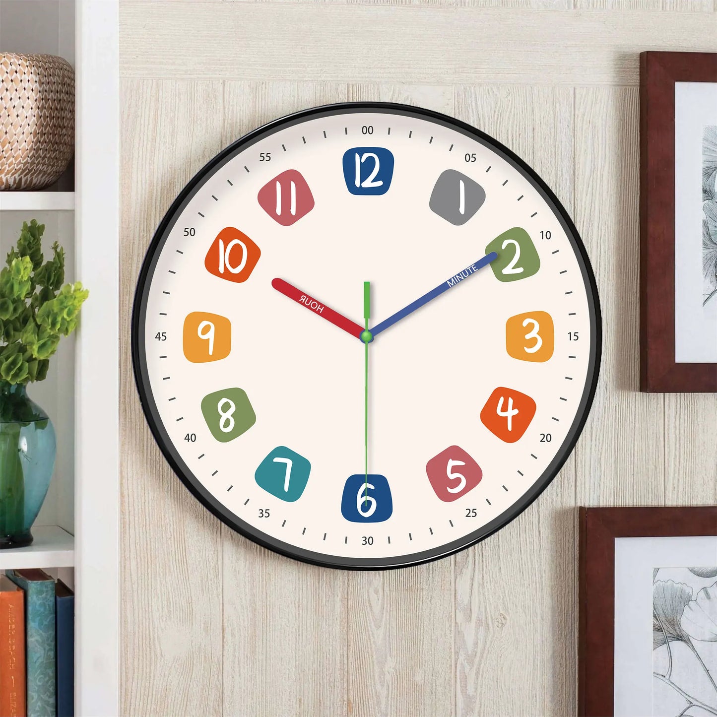 A modern Colorful wall clock