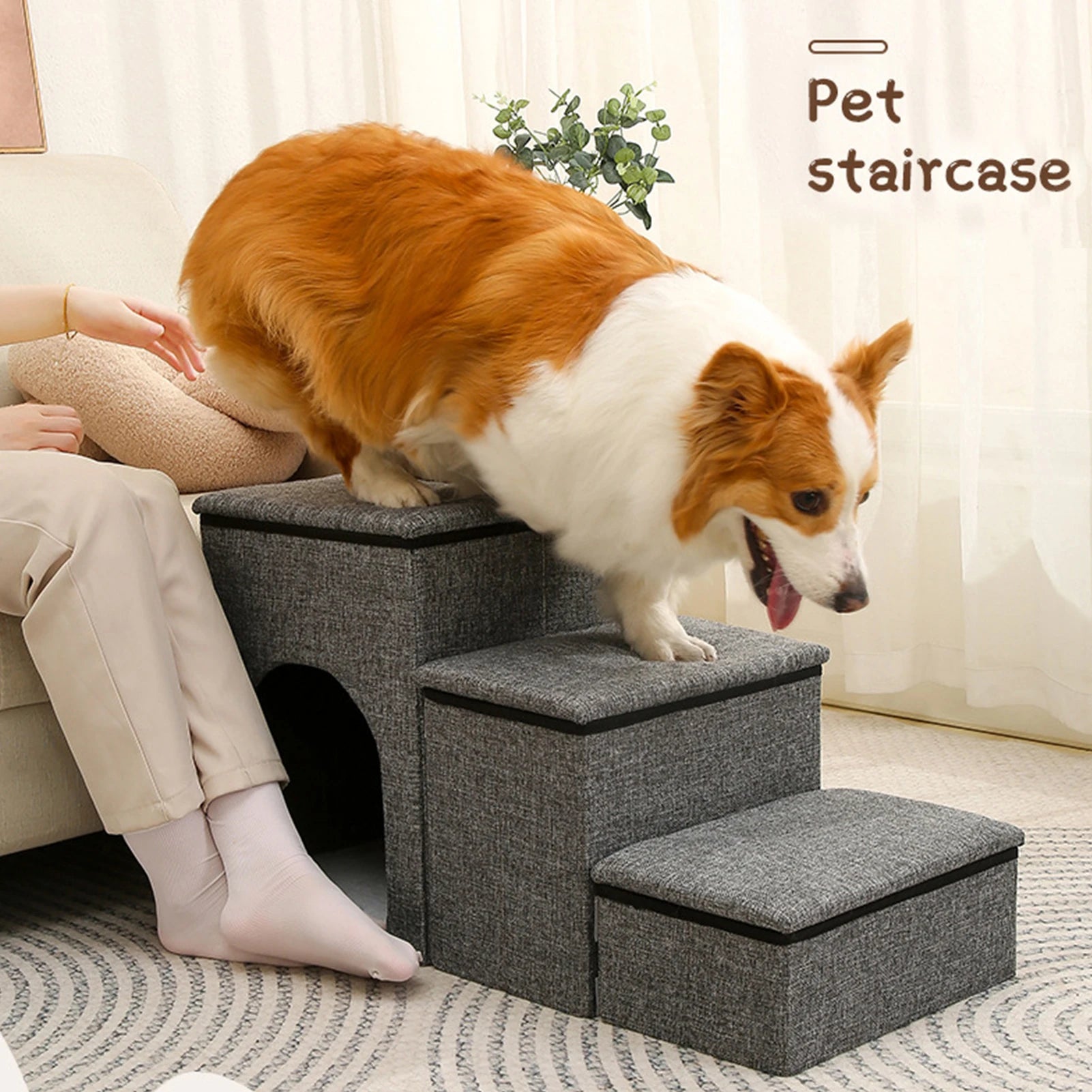 Pet Stairs Foldable Dog Steps