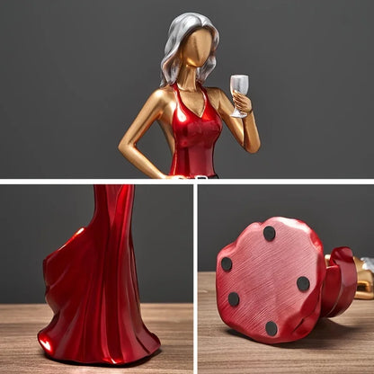 Red Wine Rack Home Decoration