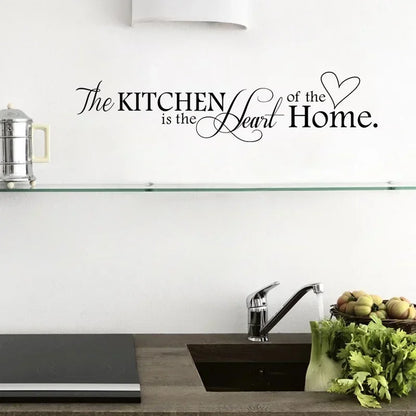 The Kitchen Is Heart Home Wall Stickers