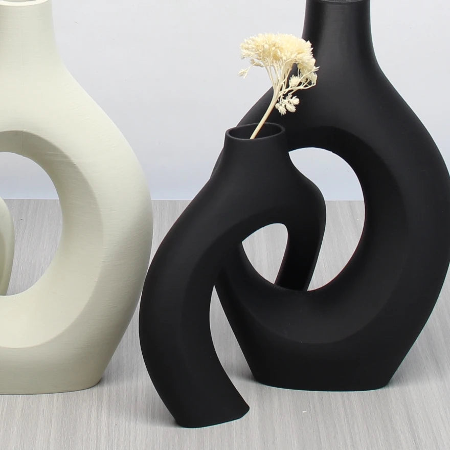 A Set of Bohemian Style Art Vases,