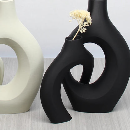 A Set of Bohemian Style Art Vases,