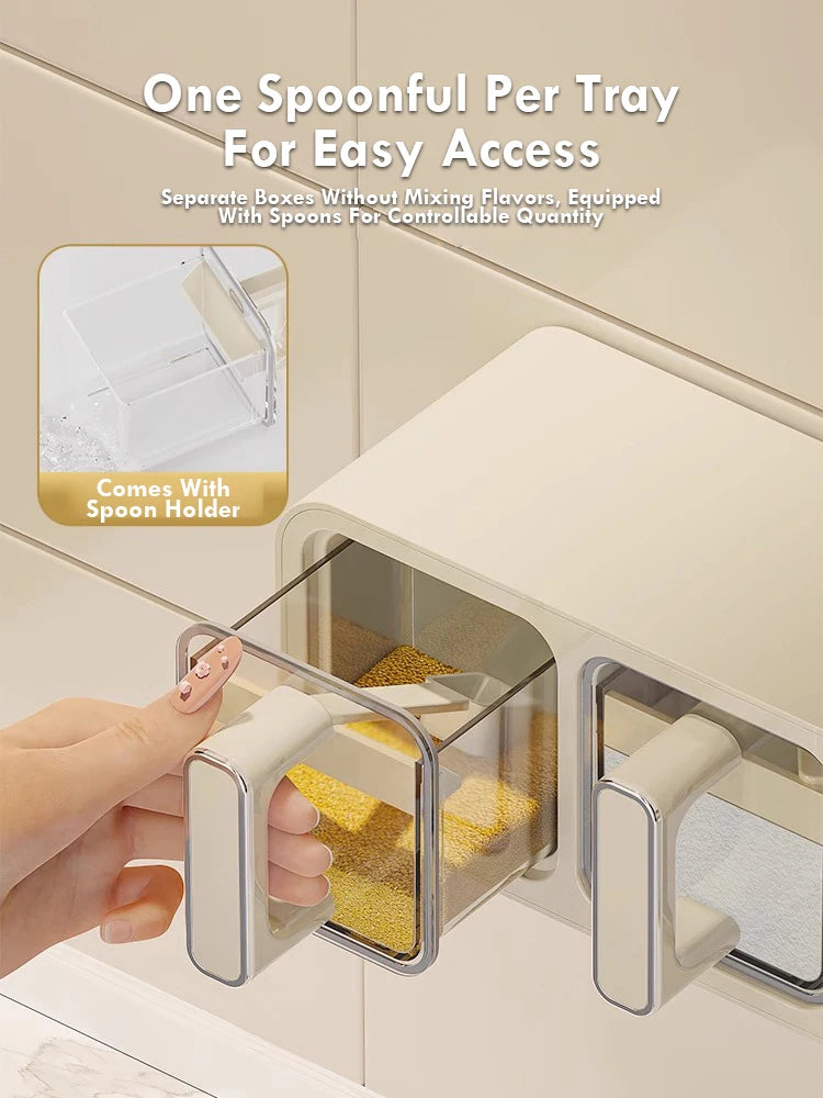 Kitchen Seasoning Storage Rack Combination Set