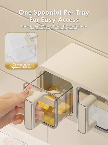 Kitchen Seasoning Storage Rack Combination Set