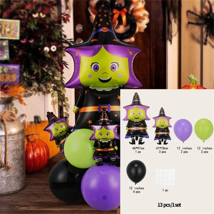 6 Different Happy Halloween Balloon Sets