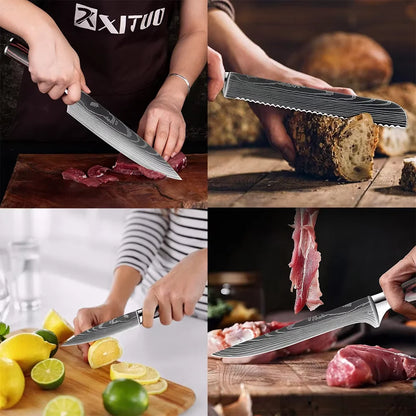 Kitchen Knife 6PCS Set Stainless Steel