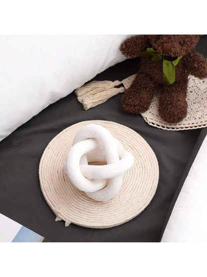 Hand-Carved Wooden Knot Decor