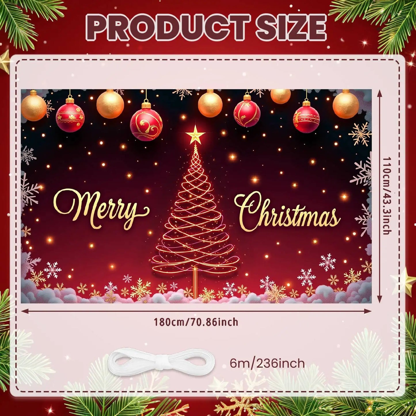 Christmas Decor Door Cover