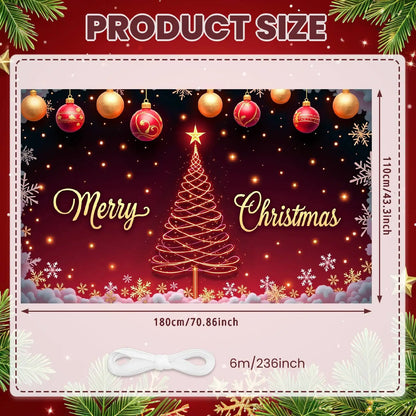 Christmas Decor Door Cover