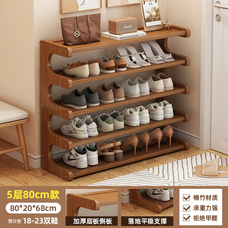 Wooden Shoe Storage Shelves