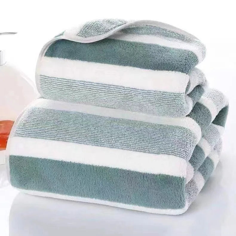 Striped Bath Towel Set