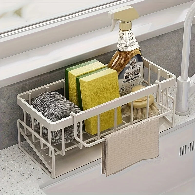 Kitchen sink storage rack