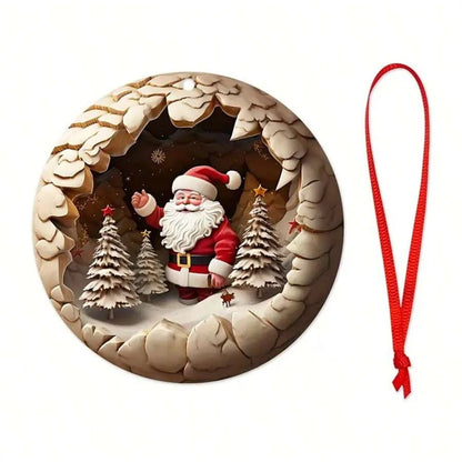 Wooden Christmas Tree Ornaments