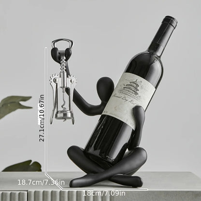 Creative Abstract Character Wine Rack