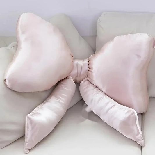 New Large Pink Satin Pillow
