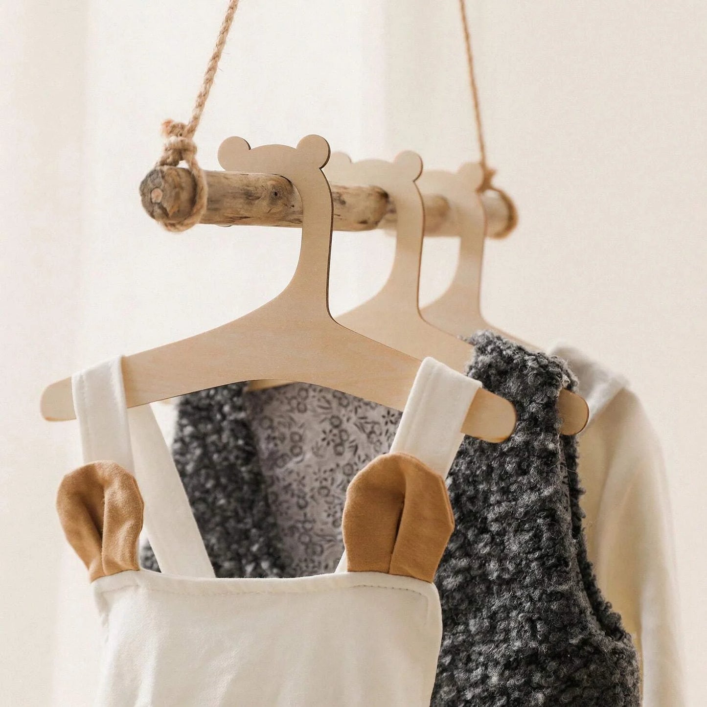 5/10/20/50pcs Baby Clothes Wooden Hangers for Tiny Dream Collection