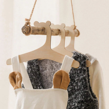 5/10/20/50pcs Baby Clothes Wooden Hangers for Tiny Dream Collection