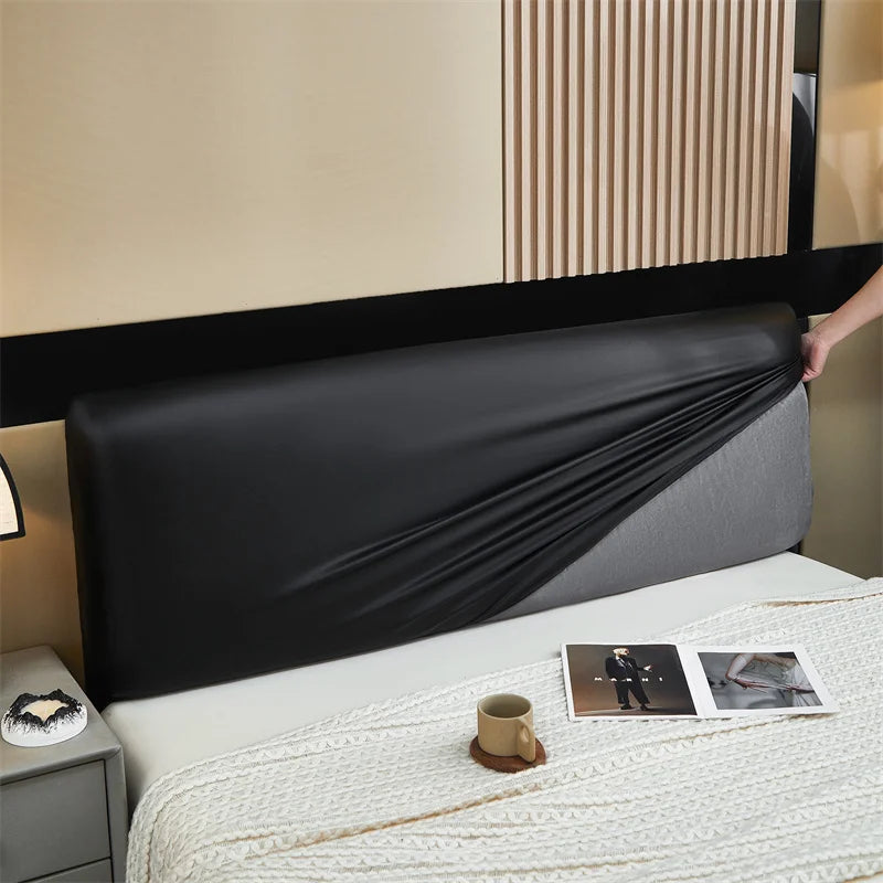 Leather Bed Headboard Cover