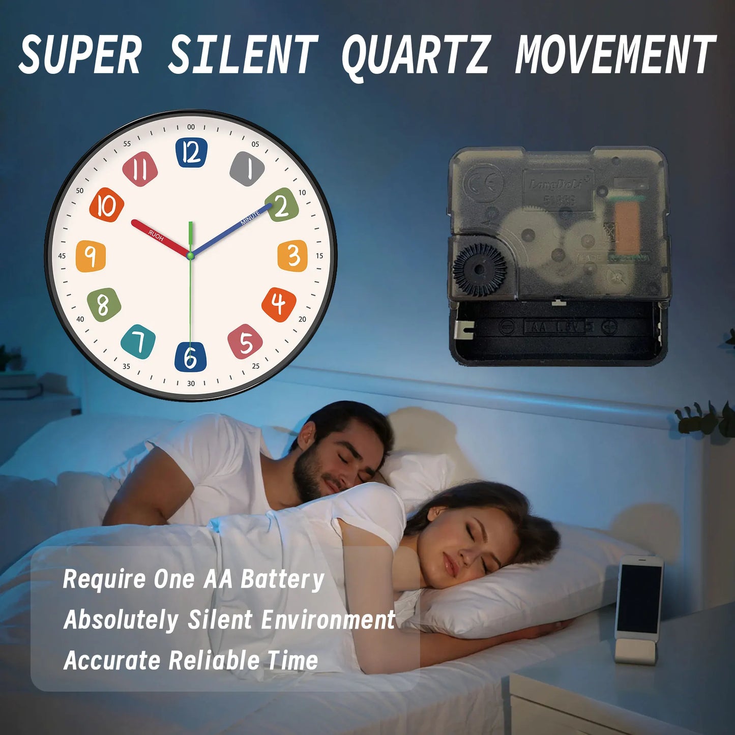 A modern Colorful wall clock