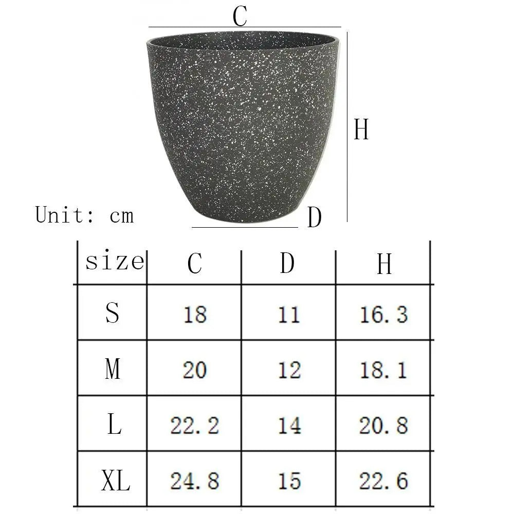 Frosted Imitation Stone Flower Pots