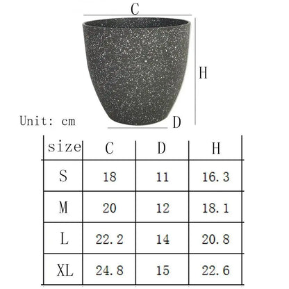 Frosted Imitation Stone Flower Pots