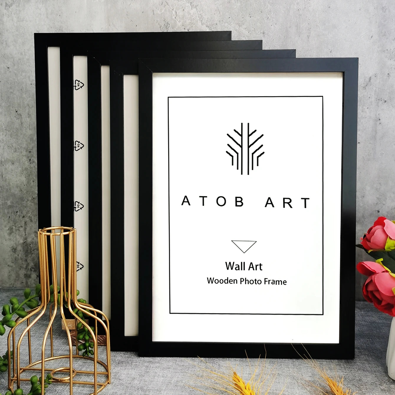 5Pcs Wooden Photo Frames