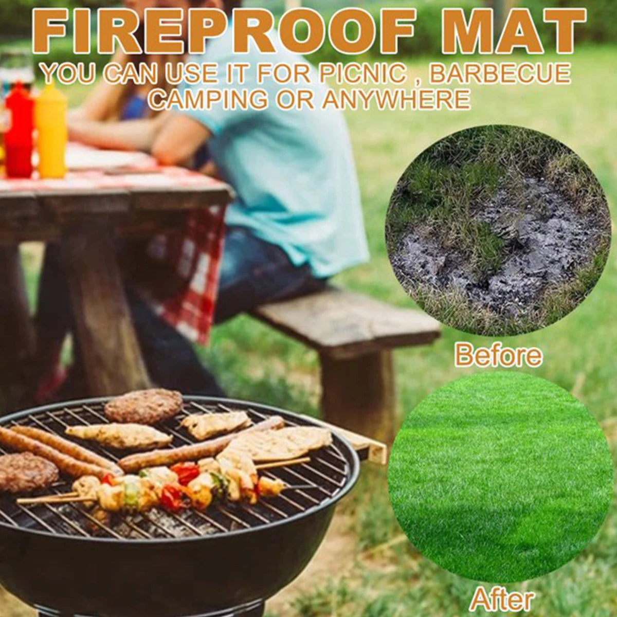 Outdoor Grill Pad Mat