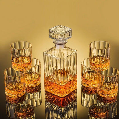 High-End Lead-Free Transparent Glass Decanter