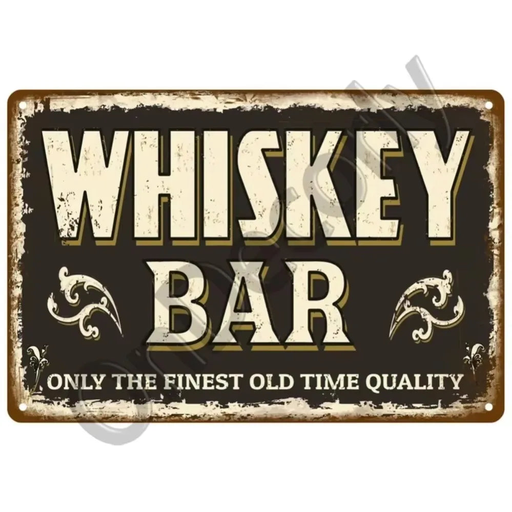 Retro Alcohol Brand Signs