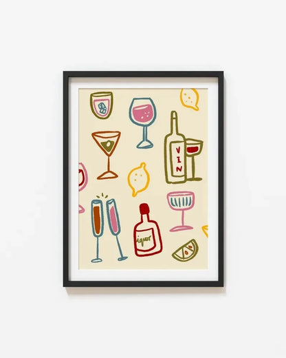 Wine Glass Alcohol Poster