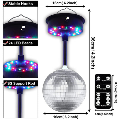 Mirrors Ball Light with Remote,