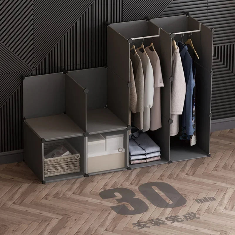 Space Saving Modular Closet Small Shelves