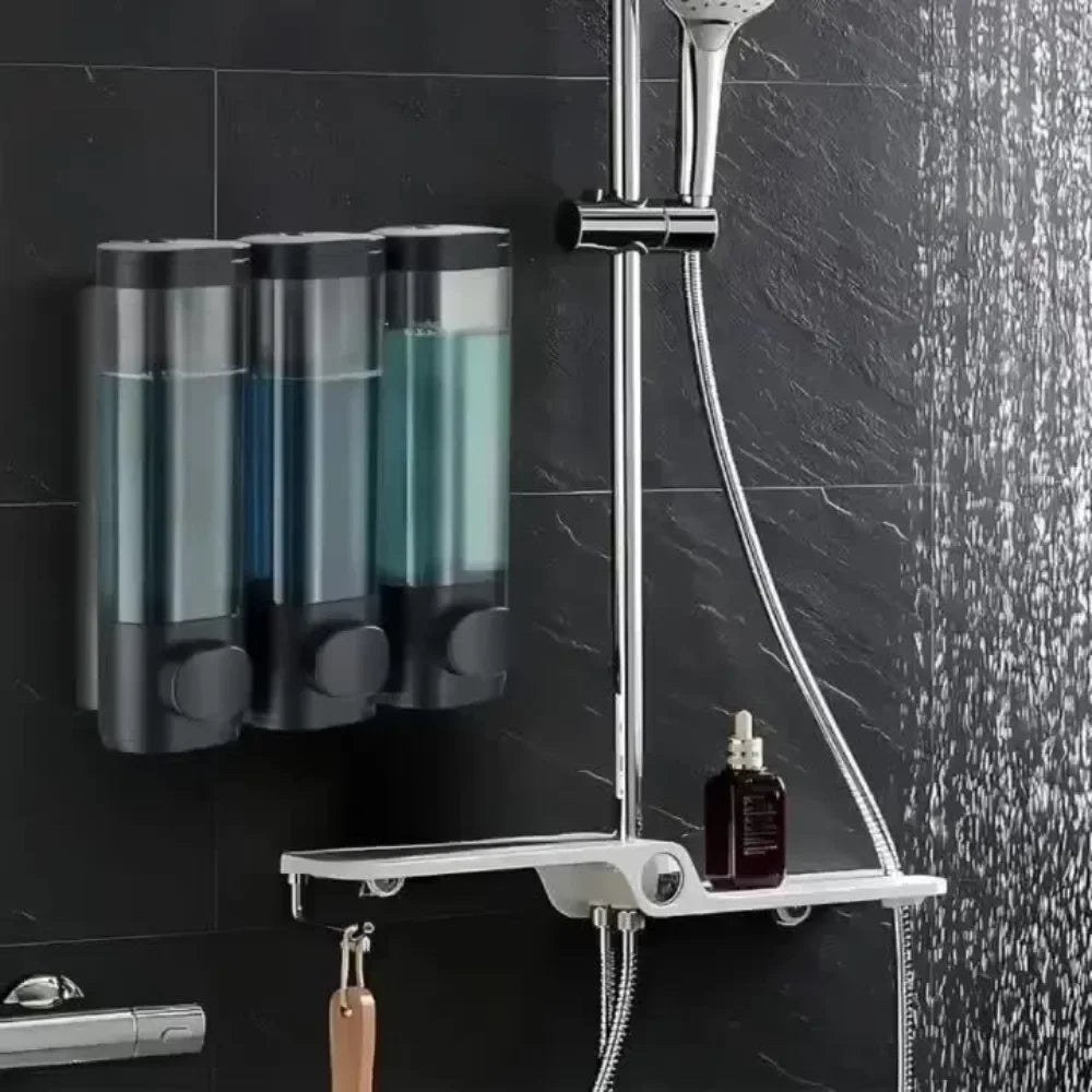 Triple Shampoo and Conditioner Dispenser
