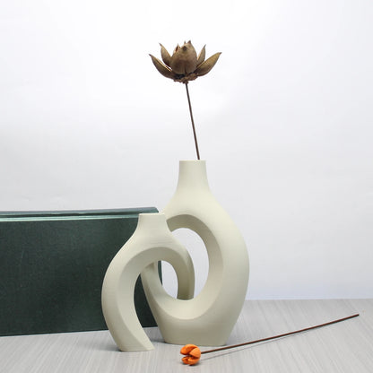 A Set of Bohemian Style Art Vases,