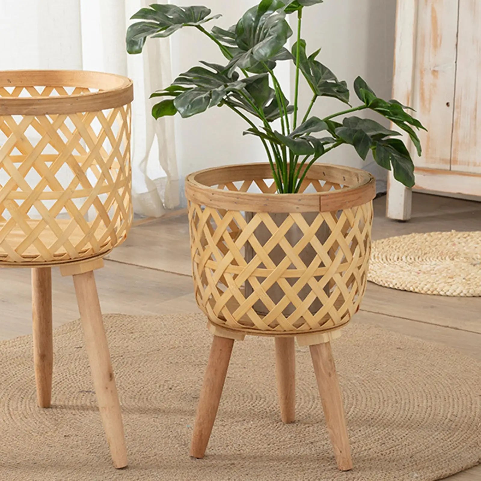 Hand Woven Flower Pot