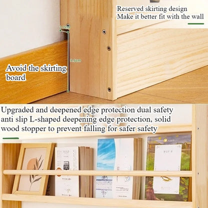 Simple Solid Wood Bookshelf,