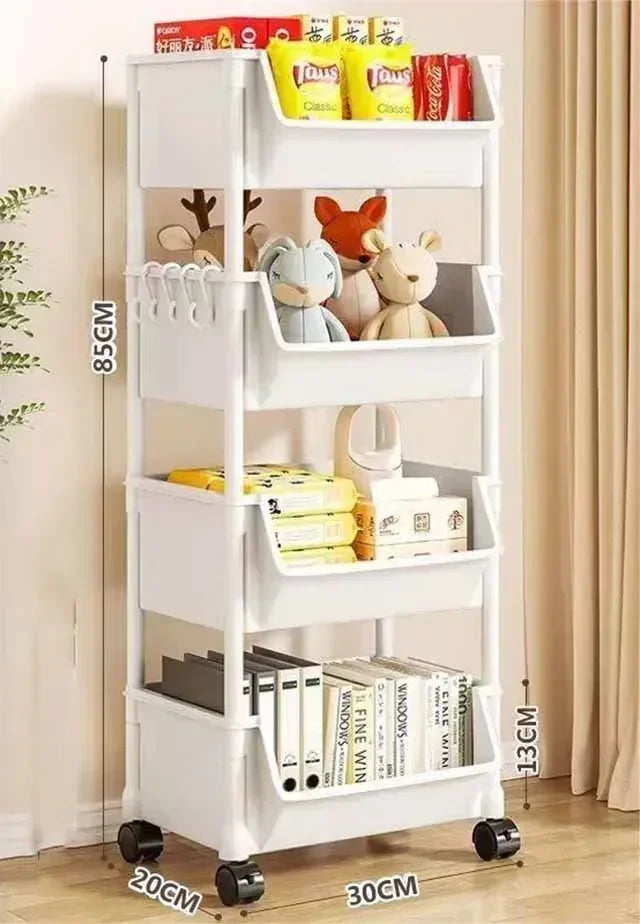 2/3/4/5 Tier Mobile Storage Rack
