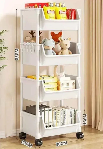 2/3/4/5 Tier Mobile Storage Rack