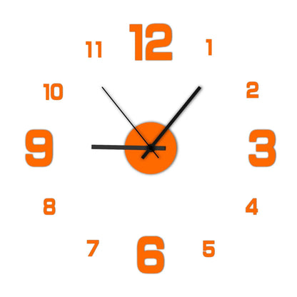 Frameless  Wall Decal Clock