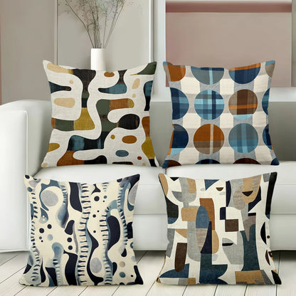 Modern Patterned Throw Pillow Covers