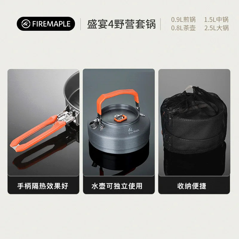 Outdoor Camping Cooker Pot Set