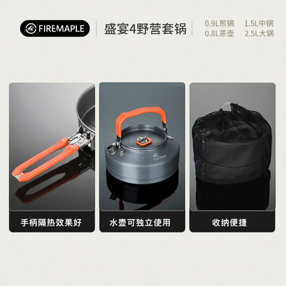 Outdoor Camping Cooker Pot Set