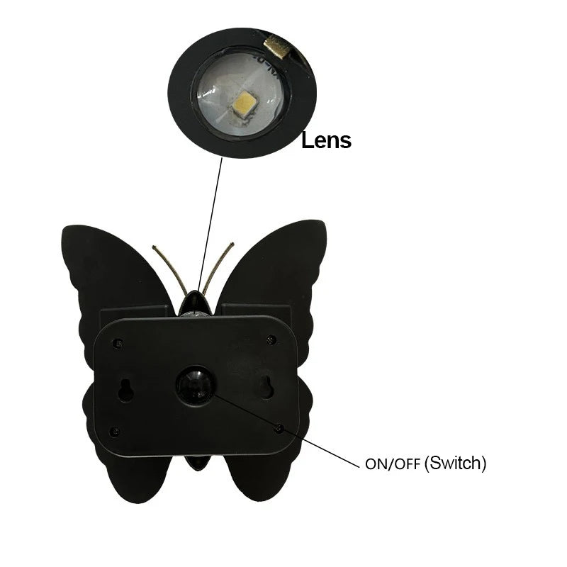 Outdoor Butterfly Led Wall Light