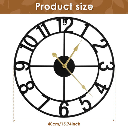 Iron Work Wall Clock