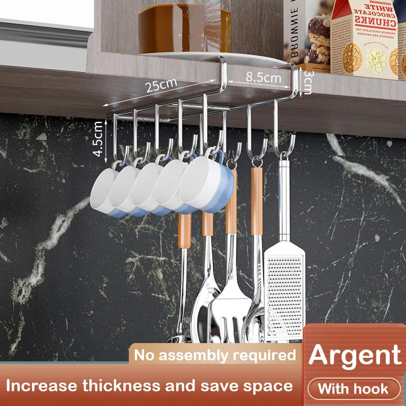 Kitchen Under Cabinet Basket Storage Shelf