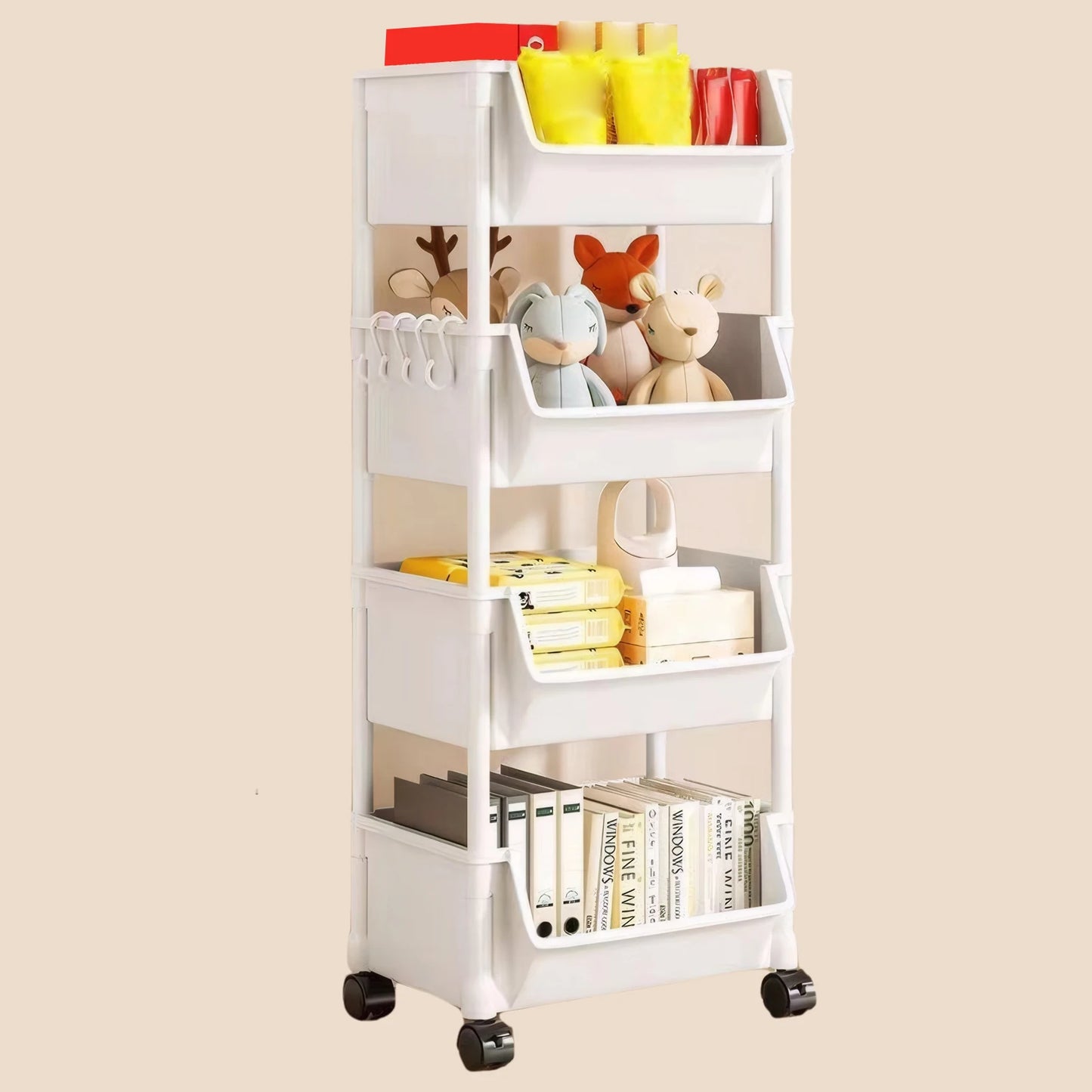 8 Different Type Shelving with Wheels