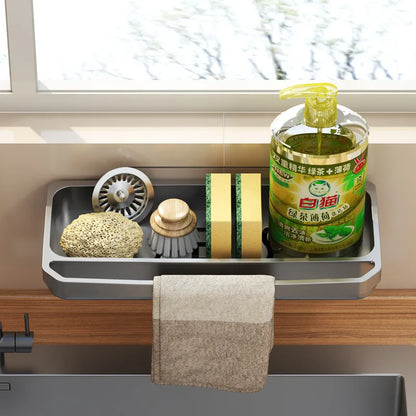 Kitchen Sink Organizer Drain Rack